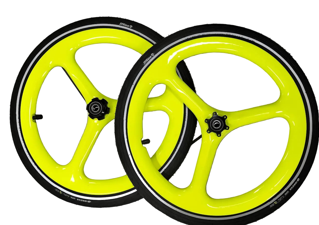 Wheels STRiDA - set 18" Carbon Tyre & Tube (Yellow) limited #