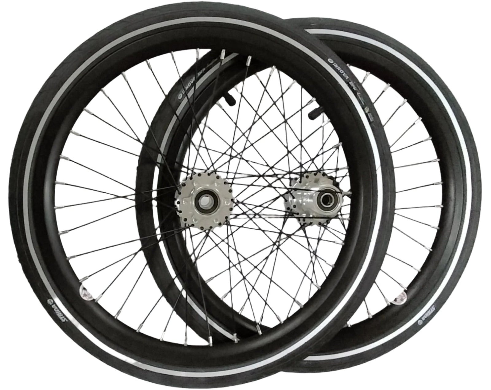Wheels STRiDA - Set of 2 spoked 18" - Black (Tyre&Tube)