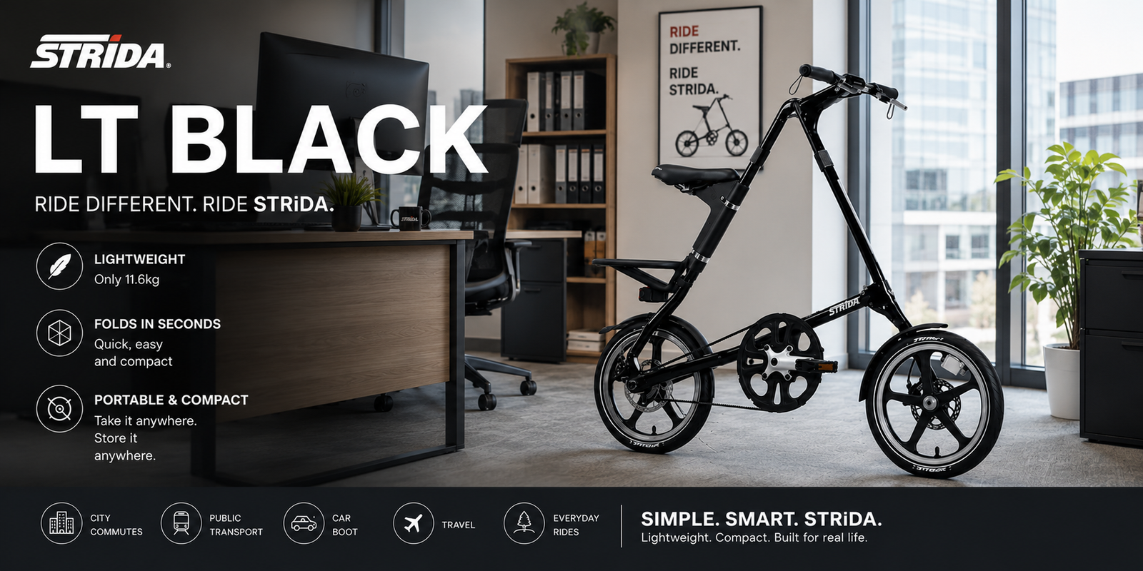 STRiDA LT  Gloss Black Save $40.00